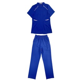 A large number of custom-made navy blue short-sleeved nurse suits Design medical and American enterprise collar left front chest pocket nurse clothing Nurse clothing center SKU050 A large number of custom-made navy blue short-sleeved nurse suits Design medical and American enterprise collar left front chest pocket nurse clothing Nurse clothing center SKU050